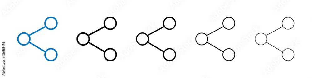 Poster Share icon Outline vector logo for web ui