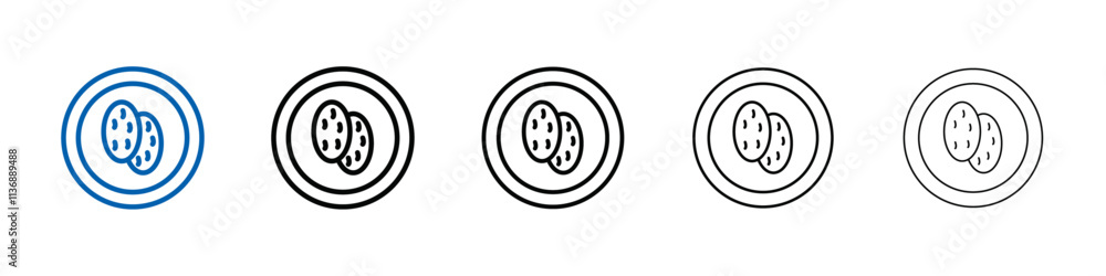Poster shaobing icon Outline vector logo for web ui