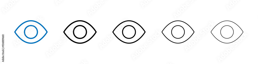 Poster show icon outline vector logo for web ui