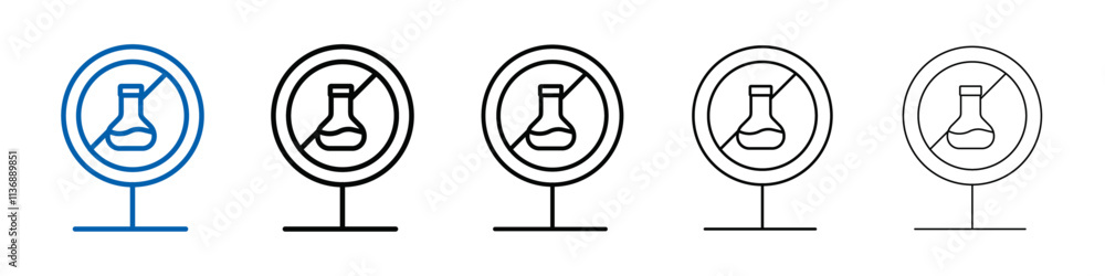 Poster silicon free icon outline vector logo for web ui