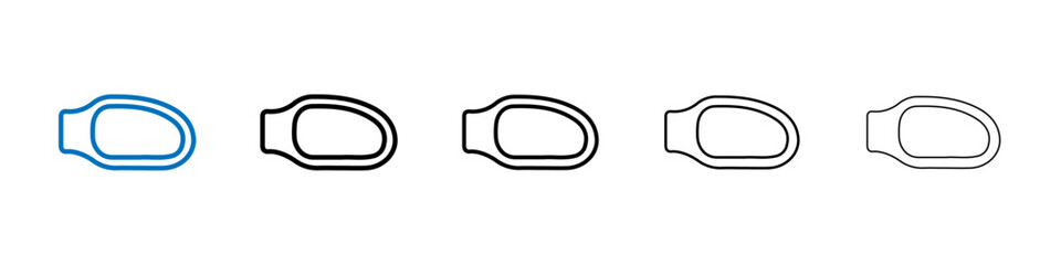 Fototapeta premium Side mirror icon Outline vector logo for web ui