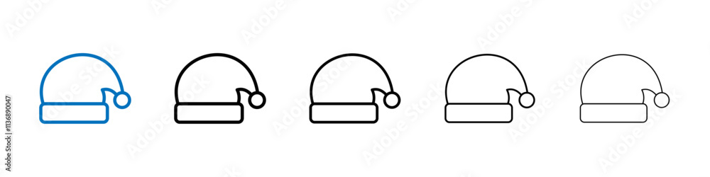 Poster sleeping hat icon outline vector logo for web ui