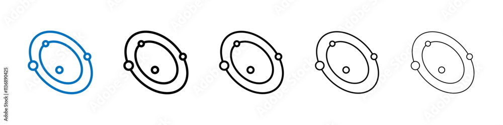 Poster Space icon Outline vector logo for web ui