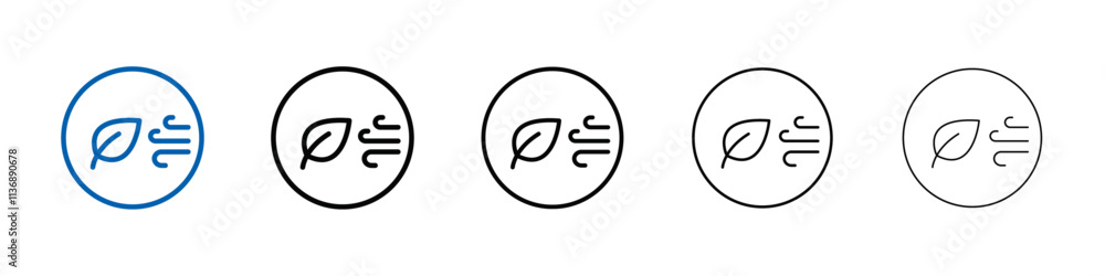Aufkleber spring season icon outline vector logo for web ui