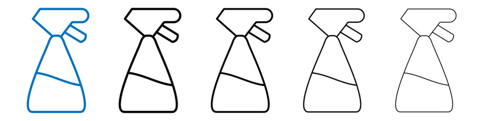 Spray bottle icon Outline vector logo for web ui