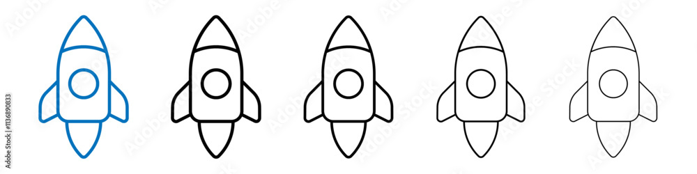 Poster Startup icon Outline vector logo for web ui