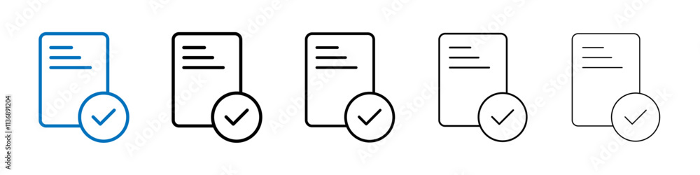 Poster Summary icon Outline vector logo for web ui