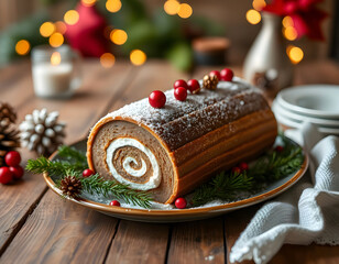 Bûche de Noël traditionnelle