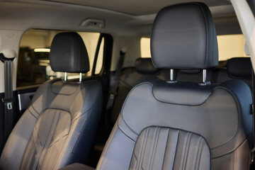 Discover the Stylish Car Interior with Premium Leather Seats for elegance and comfort