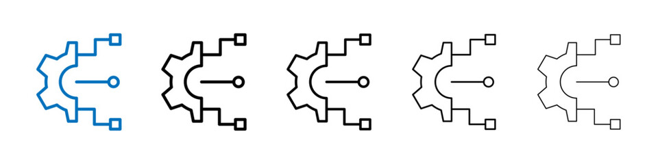 Technology icon Outline vector logo for web ui