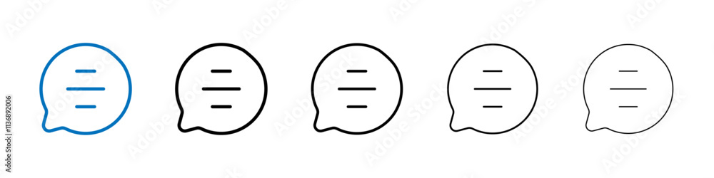 Poster Text icon Outline vector logo for web ui