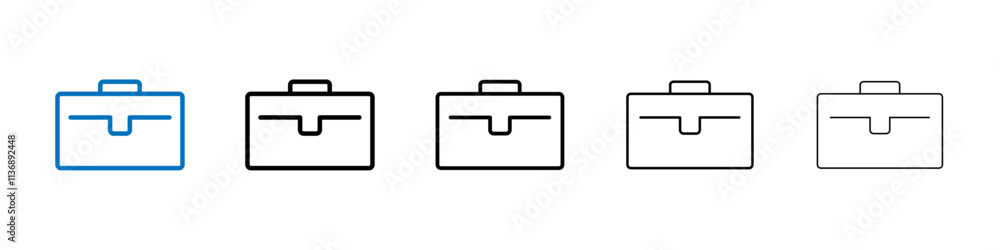 Aufkleber toolbox icon outline vector logo for web ui