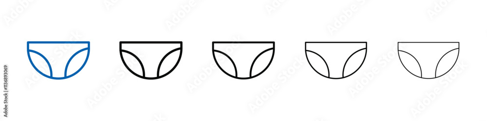 Poster underpants icon Outline vector logo for web ui