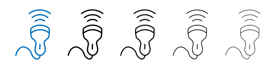 Ultrasound icon Outline vector logo for web ui