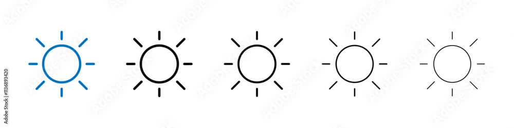 Poster UV icon Outline vector logo for web ui