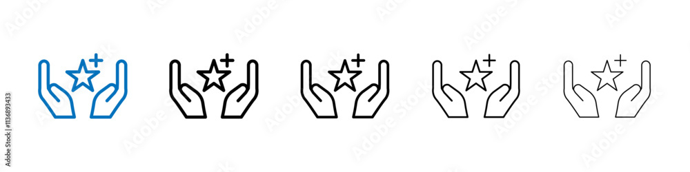 Poster Value icon Outline vector logo for web ui