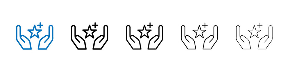 Value icon Outline vector logo for web ui
