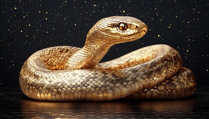 Fototapeta premium Snake with an Elongated Neck 