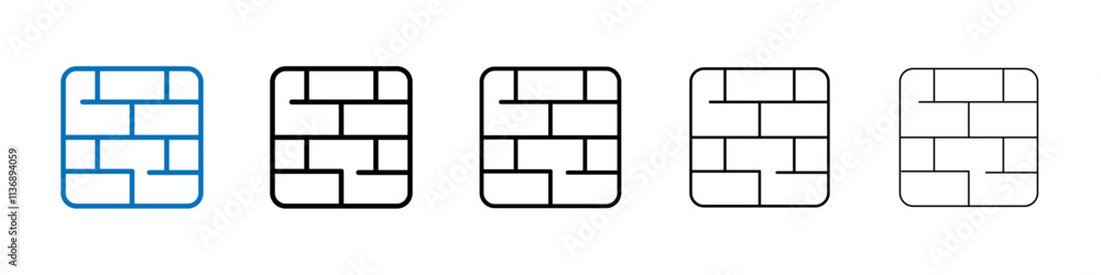 Poster wall icon outline vector logo for web ui