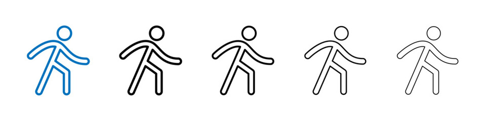 Walk icon Outline vector logo for web ui