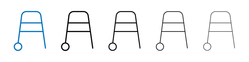 Walker icon Outline vector logo for web ui
