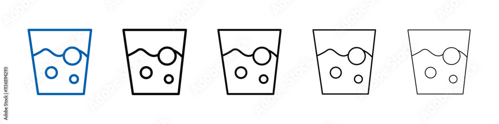 Poster Water soak icon Outline vector logo for web ui