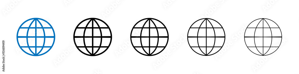 Poster Website icon Outline vector logo for web ui