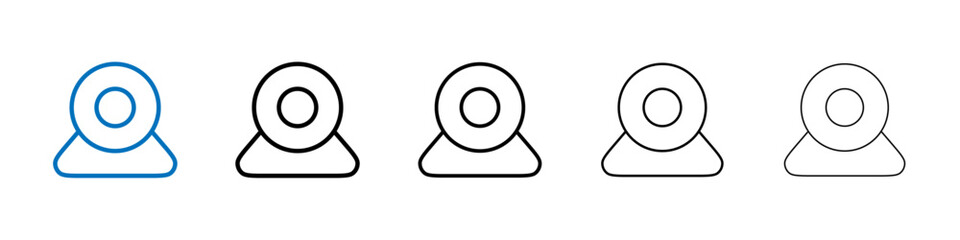 Webcam icon Outline vector logo for web ui