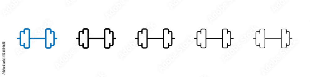 Poster Weight icon Outline vector logo for web ui