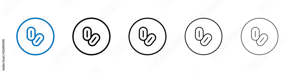 Poster Yeast icon Outline vector logo for web ui