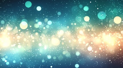 Abstract festive bokeh lights background with sparkle