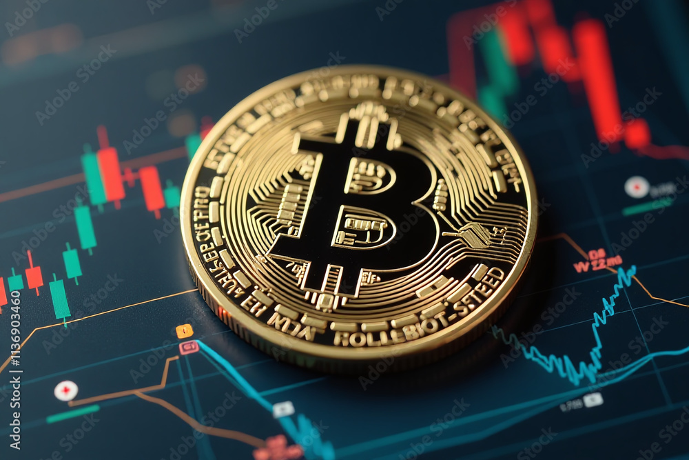 Poster bitcoin uses combination key digital money secure transactions
