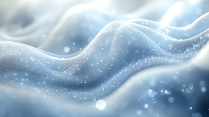 Obraz premium Abstract Blue Waves with Sparkling Glitter Texture