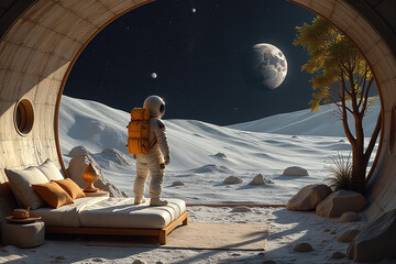 golden retreat astronauts lunar surface offers unique