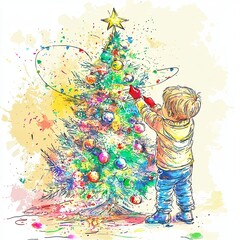 Festive Glow and Cheerful Lights