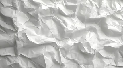 Obraz premium Crumpled White Paper Texture Background