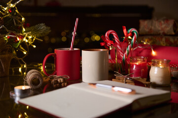 Festive Table with Holiday Treats
