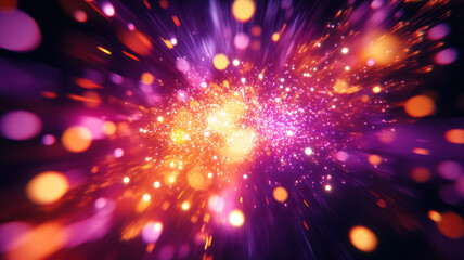 Naklejka premium Colorful fireworks lighting up the night sky