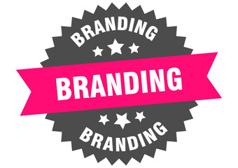 BRANDING LABEL ISOLATED ON TRANSPARENT BACKGROUND