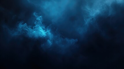 Fototapeta premium Abstract black smoke on black background minimalist design