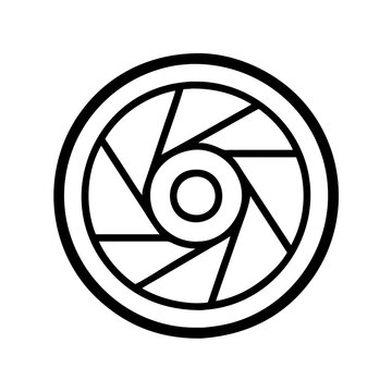 recommend clip art: camera lens icon, photography day line art, photography day icon - simple black line art icon of camera lens, for photography day celebrations. photography vector art.