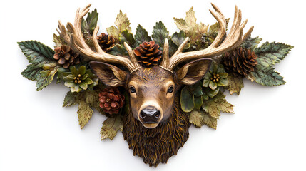 Deer Head Wall Mount Aspect 16:9 Buck Head Wall Mount Wall Decoration 