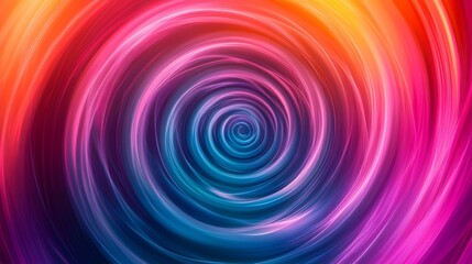 Obraz premium Abstract swirling colorful concentric circles design