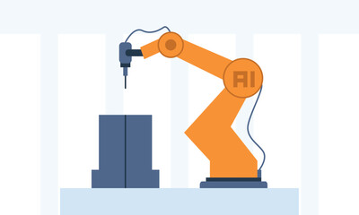 AI robotic arm concept