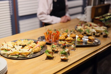An Elegant Buffet Featuring a Wide Array of Appetizers and Refreshments for Every Occasion