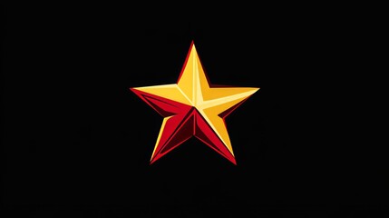 Fototapeta premium Vector icon of a star, simple and versatile