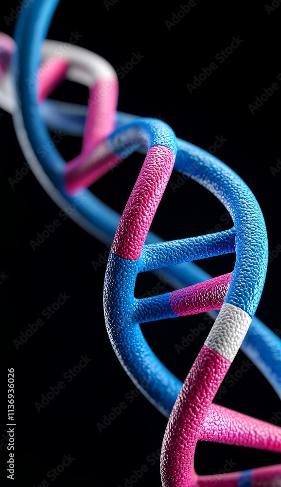 Poster the structure of a dna molecule is a double helix. it involves the study of the human genome at the 