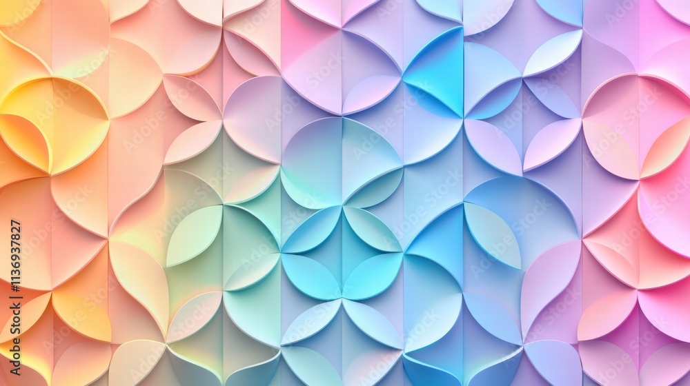 Poster soft, swirling colors intertwine to form a harmonious, captivating composition suitable for various 