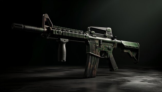 gaming firearm, 3D render