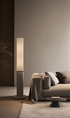 futuristic lampshade in futuristic interior